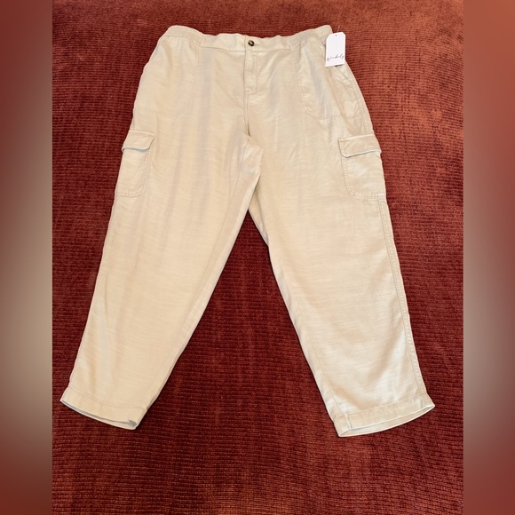 Wonderly Pants - Beige Khaki Light Casual Pants (Belk)